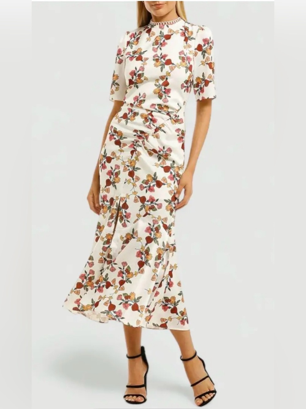 NWT‎ KEEPSAKE THE LABEL Everlasting Midi Dress in Porcelain Vine, Size L